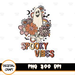 spooky vibes halloween sublimation png, sublimation designs download, digital, fall, halloween