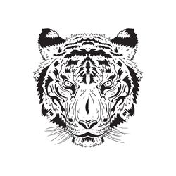 illustration vector graphic of tiger head. vector engraved illustration 2023