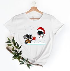 wall-e eve shirt, wall-e christmas shirt, disney christmas