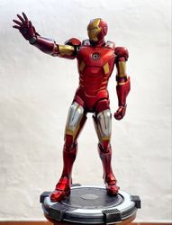 iron man 3d printed hand painted custom figure, tony stark figure handpaint high detail,  iron man marvel statue