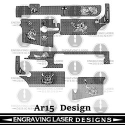 engraving laser designs ar 15 pattern & vking design