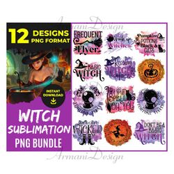 witch sublimation png bundle, witch png, halloween png