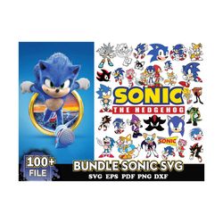 100 files sonic bundle svg, cartoon svg, sonic svg