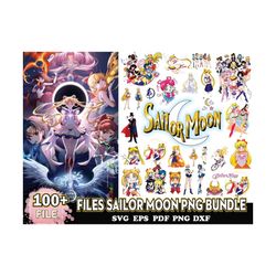 100 files sailor moon png bundle, sailor moon png, sailor moon clipart