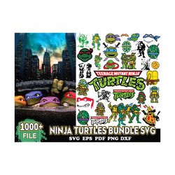 1000 files ninja turtles bundle svg, cartoon svg, super svg