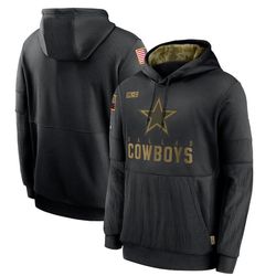 dallas cowboys men's sporty loose-fitting pullover hoodie