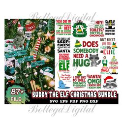 buddy the elf svg bundle, christmas svg, elf svg, merry christmas svg, xmas svg, christmas svg files for cricut