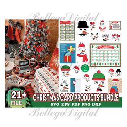 christmas bundle 21 products, christmas card svg, christmas svg, merry christmas svg, xmas svg, santa svg, digital downl