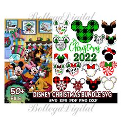 50 files christmas mickey, disney svg bundle, christmas svg, disney svg, xmas svg, merry christmas svg, mickey face svg,