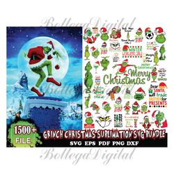 the grinch 1500 files svg bundle, grinch christmas svg bundle, christmas svg, grinch svg, grinch christmas svg, merry ch