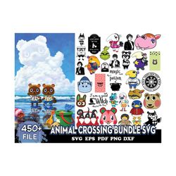 450 files animal crossing bundle svg, animal cartoon svg