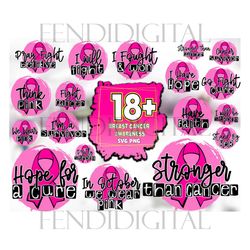 breast cancer awareness bundle svg, breast cancer svg, cancer svg, cancer awareness svg