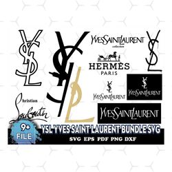 ysl yves saint laurent bundle svg, trending svg, ysl svg