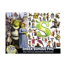 55 files shrek bundle png, cartoon png, shrek png