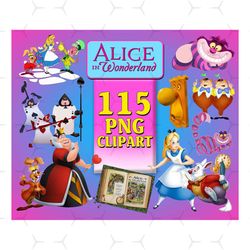 115 alice in wonderland clipart, alice in wonderland scrapbook, disney clipart, disney alphabet, alice in wonderland png