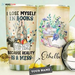 books personalized stainless steel tumbler, personalized tumblers, tumbler cups, custom tumblers