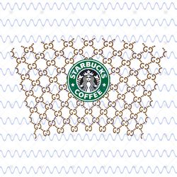 gucci full wrap for starbucks cup svg, trending svg, gucci starbucks cup, gucci starbucks svg, starbucks wrap svg, gucci
