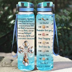 jesus christian cross seashell starfish water bottle family and friends gift birthday gift water bottle plastic 32oz