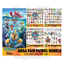 1000 paw patrol bundle svg, paw patrol svg, paw patrol clipart