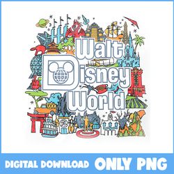 walt disney world png, disney world png, disney png, magic kingdoms png, disney png digital file