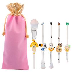 animal crossing anime cartoon makeup brush 5pcs/set newest foundation blending brush anime cosplay prop