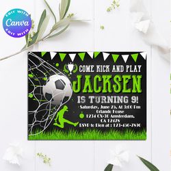 football invitation, football birthday invitation, football party, football birthday, football card, football themes