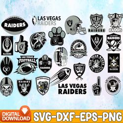 Bundle 26 Files Las Vegas Raiders Football team Svg,  Las Vegas Raiders Svg, NFL Teams svg, NFL Svg, Png, Dxf, Eps, Inst