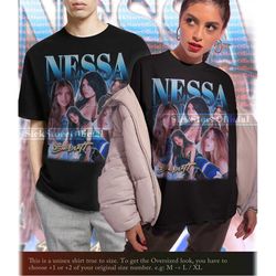 nessa barrett vintage shirt, nessa barrett homage tshirt, nessa barrett fan tees, nessa barrett retro 90s sweater, nessa