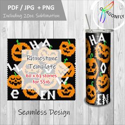 halloween tumbler template custom bling tumbler for ss16/4mm rhinestone tumbler template  - 166