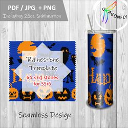 halloween tumbler template custom bling tumbler for ss16/4mm rhinestone tumbler template  - 167