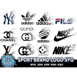 sport brand logo svg, adidas logo, gucci logo, chanel logo, louis vuitton logo, lv logo, nike logo, fila logo