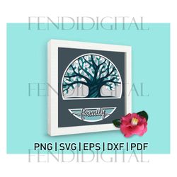personalizable 3d family shadow box svg, family svg, family png, family 3d, 3d family svg, my 3d, 3d file, family sublim
