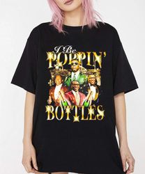 i be poppin bottles t shirt, i be poppin bottles shannon sharpe homage shirt, i be poppin bottles merch, i be poppin bot