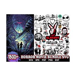 1800 files horror movies halloween svg bundle