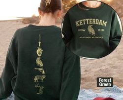 Vintage Ketterdam Crow Club Crewneck Sweatshirt, Six Of Crows Sweatshirt, Kaz Brekker