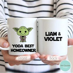 yoda best homeowner 2 - new home owner gift, funny housewarming gift, housewarming party gift, home owner mug, funny new