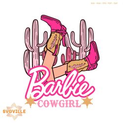 cowgirl barbie barbenheimer movie 2023 svg digital file