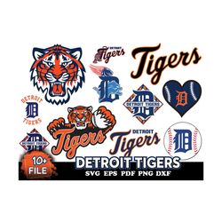 10 file detroit tigers svg bundle