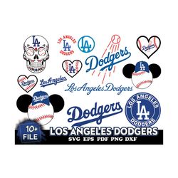 10 file los angeles dodgers svg bundle