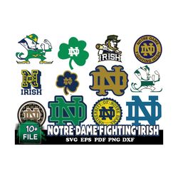 10 file notre dame fighting irish svg bundle