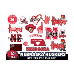 10 file nebraska huskers svg bundle