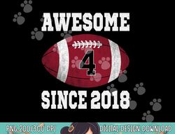4th birthday football player 4 years old vintage retro png, sublimation copy