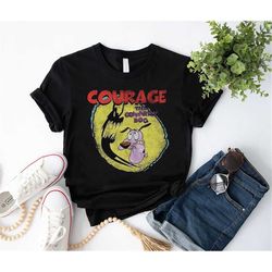Cartoon Network Courage The Cowardly Dog Shadow T-Shirt, Courage The Cowardly Dog Shirt Fan Gifts, Courage Shirt, Cartoo