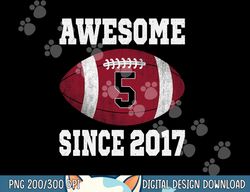5th birthday football player 5 years old vintage retro png, sublimation copy