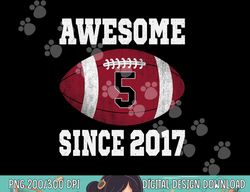 5th birthday football player 5 years old vintage retro png, sublimation copy