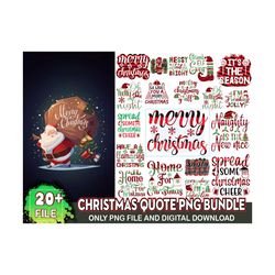 20 designs christmas quote svg bundle, christmas svg, xmas svg, merry christmas svg, winter svg, christmas cut files