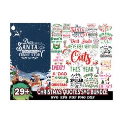 22 designs christmas quote svg bundle, christmas svg, xmas svg, merry christmas svg, christmas svg files for cricut