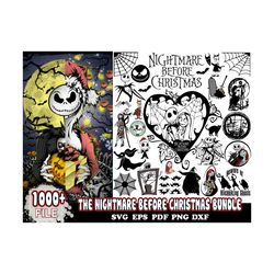 1000 files the nightmare before christmas svg bundle, christmas svg, jack skellington svg