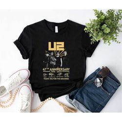 signature  47 years u2 band fan gift shirt, the joshua tree u2 band shirt, u2 band shirt, u2 band vintage shirt, u2 tour