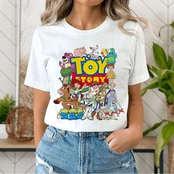 Disney Pixar Toy Story Characters Tee, WDW Magic Kingdom Shirt, Toy Story